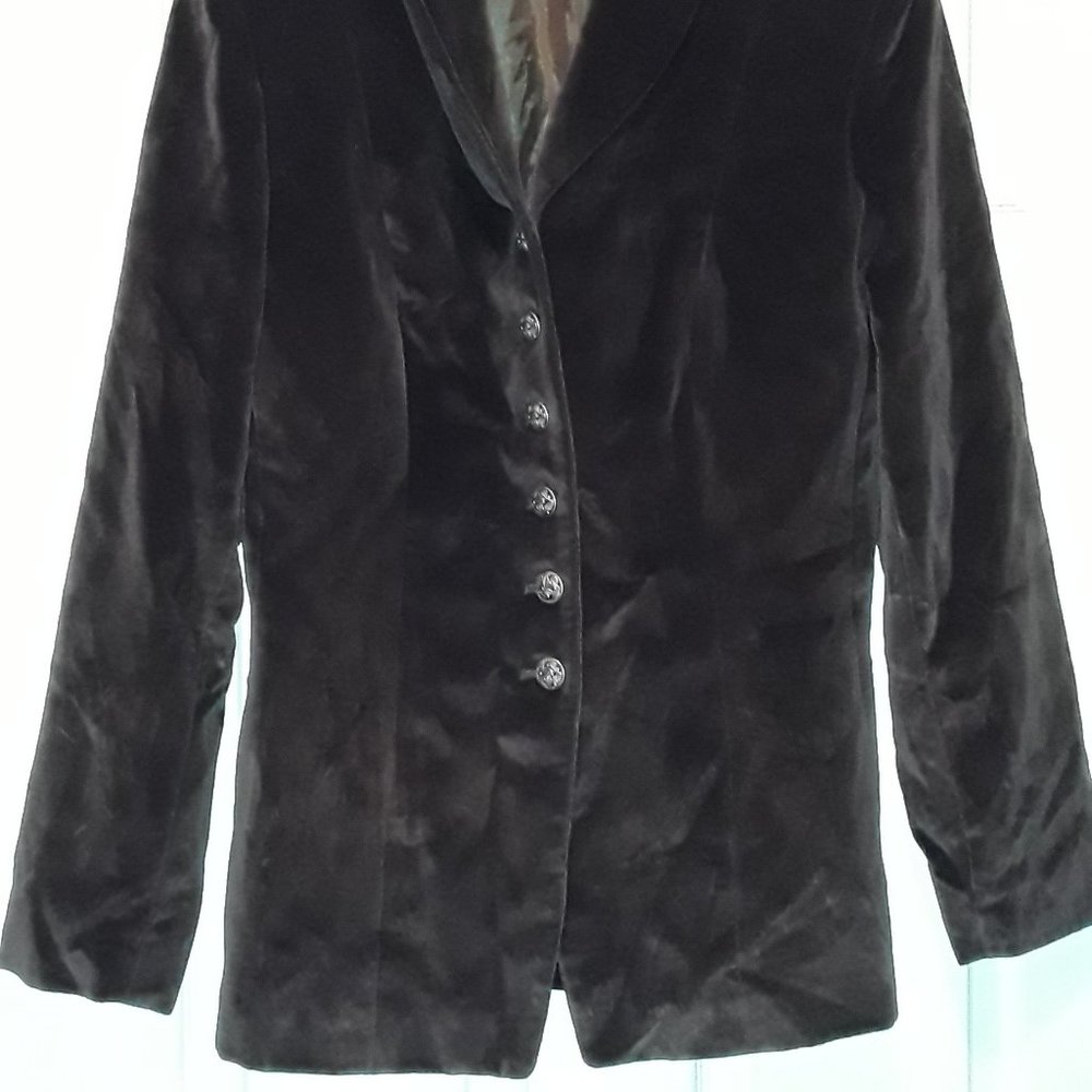 COPY - Jones New York womens brown casual velour jacket